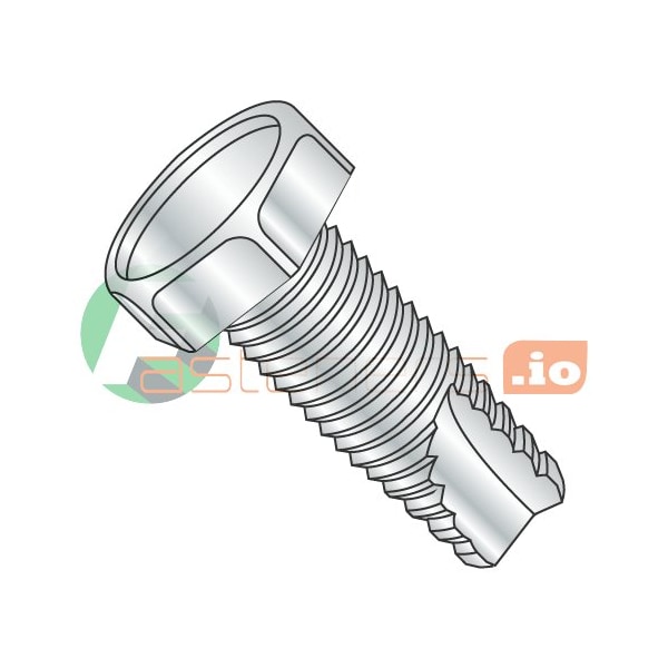 Newport Fasteners Thread Cutting Screw, 1/4"-20 x 1 in, Zinc Plated Steel Hex Head Hex Drive, 2000 PK 714401 - main